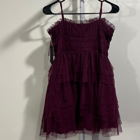 City Studio Strapless Plum Dress - Picture 8 of 8